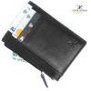 Genuine Mild Leather Men's Zipper Purse Wallet For Men No Fold Simple Wallet Clasp