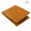 Genuine Leather Men's Zipper Coin Purse Wallet For Men Tri-fold Wallet Clasp