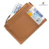 Genuine Mild Leather Men's Zipper Purse Wallet For Men No Fold Simple Wallet Clasp