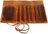 Leather Pencil/Pen Roll Up Pouch