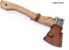 Custom Handmade Stainless Steel Axe-Gorgeous and Solid Wood Handle