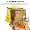 Bike pizza bag heated insulated food delivery backpack bag