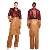 New design long coat for women and men trench coats long trench coat made of real leather