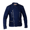 Men's denim Motorcycle Biker Jacket Blue Denim Jean Jacket