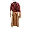 New design long coat for women and men trench coats long trench coat made of real leather