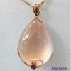 Rose Quartz Silver Jewelry Pendant (GP00122)