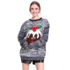 Custom Plus size Women&apos;s sweater pullover Multi color Knit Fabric Winter long sleeve Women pull