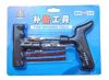 Tire repair tool set w...