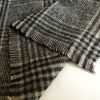 fashion harris check plaid Melton wool fabric Yarn dyed 640GSM for garment