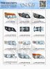 yutong/higer/irizar/marcopolo bus parts headlamp bus rearlamp rearview mirror bus accessories