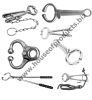 Bull Holders, Bull Holder With Chain, Harms Bull Holder, Bull Nose Holder With Spring Veterinary Instruments