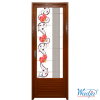 Wadja Glass Door Full - Bathroom Steel Door with Mirror inside