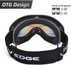 Snowledge Ski Snow Goggles for Men Women Adult, OTG Snowboard Goggles of Dual Lens with Anti Fog for UV Protection for Girls