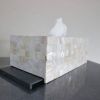 Square Mother of Pearl Inlay Tissue Holder