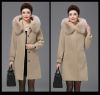 European Style Ladies Fleece Winter Shearling Fur Overcoat Warm Wool Jacket Boutique Sheepskin Integrated Lamb Fur Women Coat