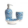 Blue pottery bathroom ...