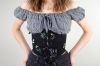 Black Wildflower Corset Belt