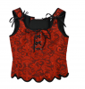 Jacquard Embroidery Floral Lace Ribbons Corset Tops Summer Women Sweetie Sexy Streetwear's