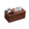 Multi-function Wooden Tissue Box Unfinished Walnut Creative Wood Tissue Box