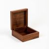 High Grade Wooden Gift Box Balck Walnut Wood Gift Packaging Box With Flip Lid