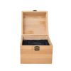 High Quality Wooden Gift Box Unfinished Bamboo Wood Gift Packaging Box With Magnrtic Flip Lid