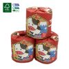 Free Sample-Wholesale Cheap Custom Printed Embossed Core Soft Eco Household Tissue Paper Toilet Roll