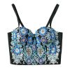 Custom Design Plus Size Shiny Beading women Jewelry Crop Top