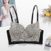 Custom Design Plus Size Shiny Beading women Jewelry Crop Top