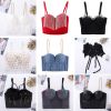 Custom Design Plus Size Shiny Beading women Jewelry Crop Top