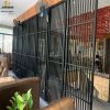 Customzied High Quality Villa Innerdecoration Black Mirror Metal Welding Stainless Steel Room Partitions  