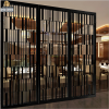 Customzied High Quality Villa Innerdecoration Black Mirror Metal Welding Stainless Steel Room Partitions  