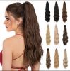 Wholesale High Quality Long Curly Wavy SyntheticWave Curly Claw In Hair Ponytails Extensions Natural Wavy For Women