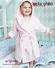 Bath Robe Happy Bathtime Kittie pink