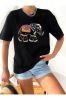 Women's T-Shirt Elephant Patterned Embroidered Beaded T-Shirt Ideal for 2022 Summer Season Stylish Design