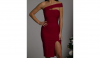 Ladies Evening Dress One Shoulder Scarf Crepe Dress Cocktail Wedding Graduation Dress Elegant 2022 Moda