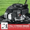 PowerSmart Gasoline Lawn Mower, 170CC 21 Inch Push Gasoline 4-Stroke Engine