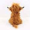 Highland Cow Stuffed Animal Realistic Cow Plush Toys 9.8&quot;