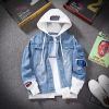 Men Denim Jacket Stree...