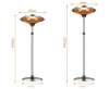 PSSF1500US.  outdoor umbrella vertical electric heater. (APP + temperature control / lifting heating furnace, 1500W suitable for indoor and outdoor)