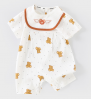 PS5307-66 baby short-sleeve conjoined ha garment.  Pure cotton, jumper, boneless sewing, spring / autumn, general purpose, 66-100cm height, 01-24 months age, class A