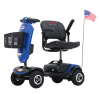 PSMAX PATRJOT-W429S00032 red 300W four-wheel electric folding mobility scooter.  8 km/h mobility scooter.  Foldable travel portable flight mobile scooter mini four-wheel medium-size motorcycle