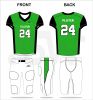 Latest Design Outdoor Sports Wear High Quality Customized Size Short Sleeves American Football Uniform