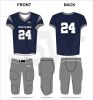 Latest Design Outdoor Sports Wear High Quality Customized Size Short Sleeves American Football Uniform