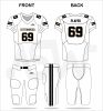 2022 Sublimated Men's Custom Design American Football uniform plus size direct factory made football uniform