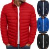 Winter Outdoor Plus Size Puffer Jacket Goose Down Padded Quilted Bubble Jacket Men