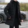 OEM Custom Winter Men Long Puffer Coat Bubble Warm Padding Puffy Jacket 