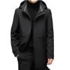 Custom Style Winter Warm Windproof Men Long Down Coat Hoodie Down Puffer Jacket Men Clothing