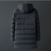 Wholesale high end quality long down puffer jacket men padded jackets men's long winter coats