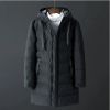 Wholesale high end quality long down puffer jacket men padded jackets men's long winter coats