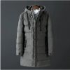 Wholesale high end quality long down puffer jacket men padded jackets men's long winter coats